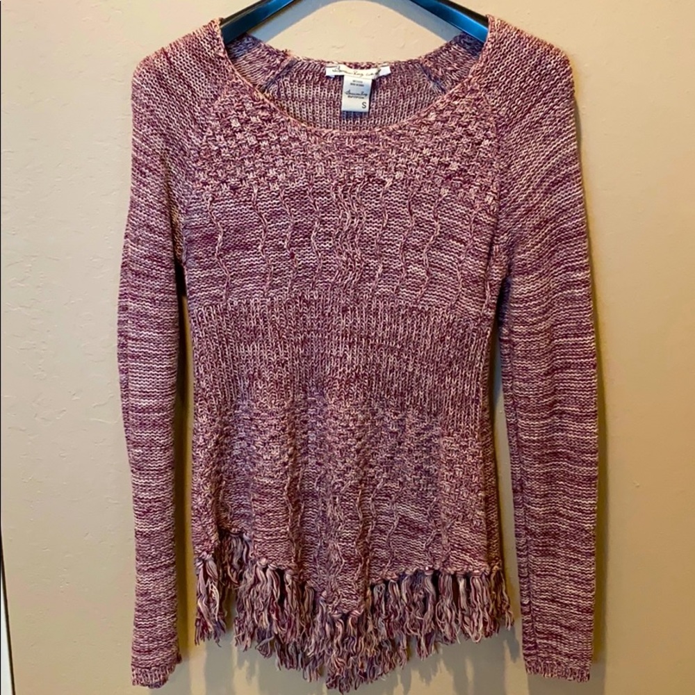 Cozy maroon American Rag long sleeves top.